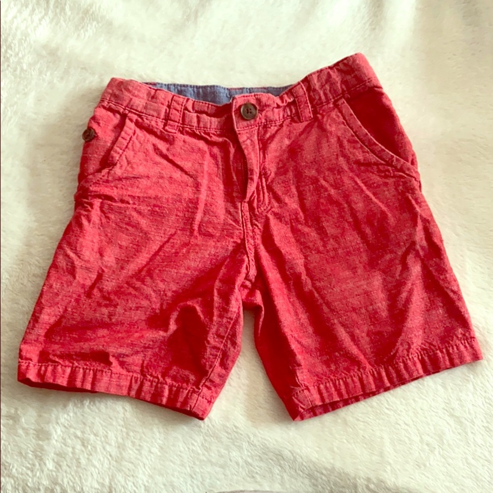 Boys red shorts